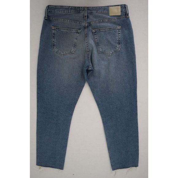 AG Adriano Goldschmied Women Sz 29 Blue Slouchy Slim Fit Ex-Boyfriend Jeans $215 - Picture 2 of 8